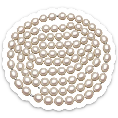 100 pearl beads sticker