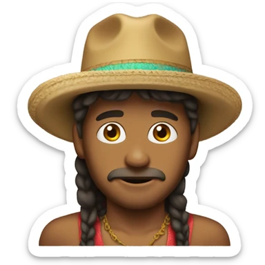 Una rata con un sombrero sticker