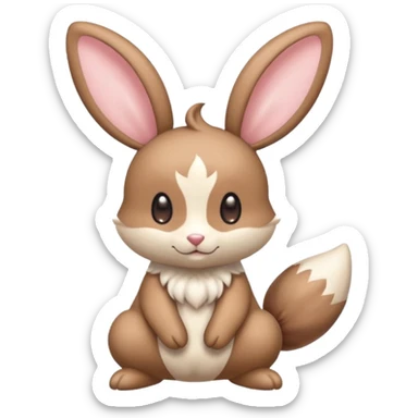 Teddiursa-Minccino-Lopunny-fusion  sticker