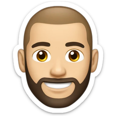 Karim Benzema with Waves hair sticker