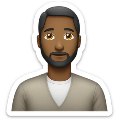 un-abrazo-de-una-mujer-de-raza-negra-y-un-hombre-blanco-sin-pelo-y-con-barba sticker