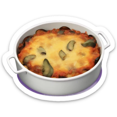 Eggplant casserole sticker