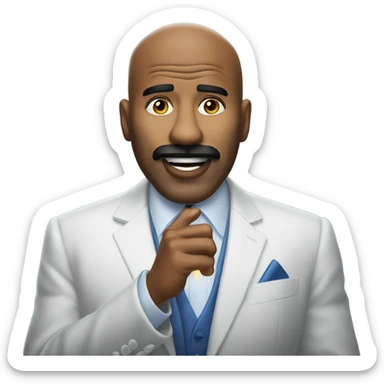 Steve Harvey lighting a menora sticker