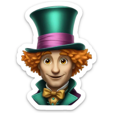 The mad hatter sticker