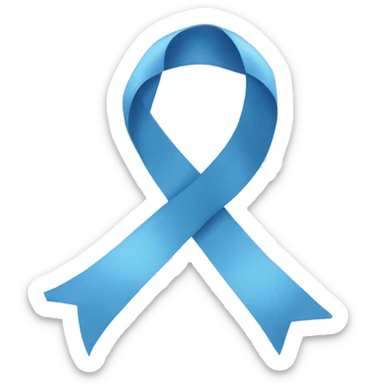 blue sky ribbon sticker
