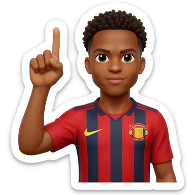 A foto de comemoração do Jesse lingard com os dedos sticker