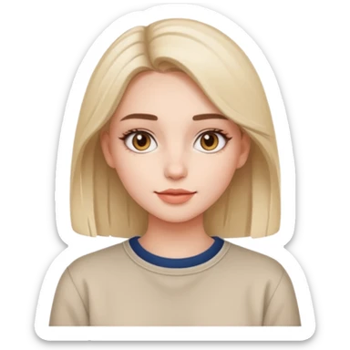 clean girl/influencer sticker