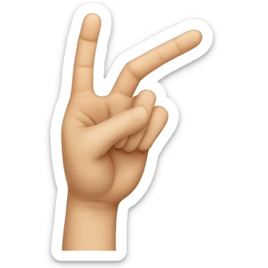 fingers making a L sticker