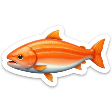 salmon fish sticker