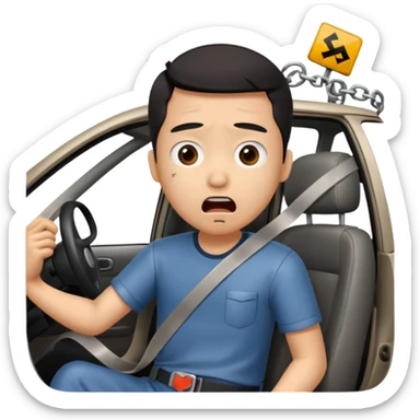 Chinese driver in accident sticker