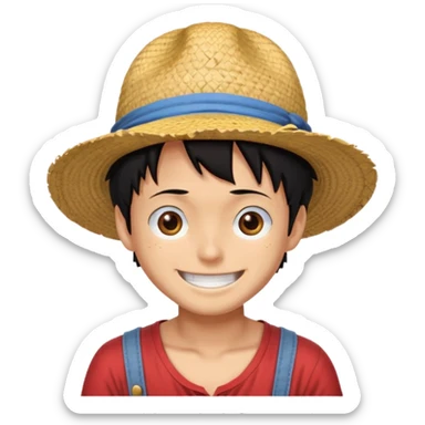 smile luffy sticker