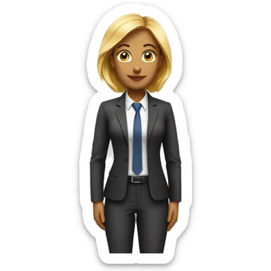 manager of the agency, female, 25-45 years old, creative, hard-working and responsible sticker