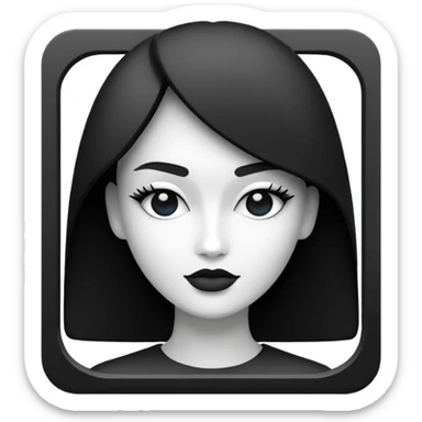 square icon depicting fashion sticker