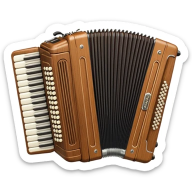 Accordion sticker
