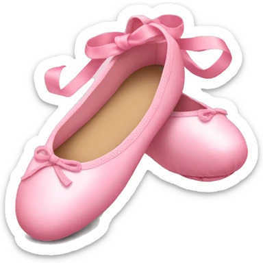 Pink ballet shoes sticker