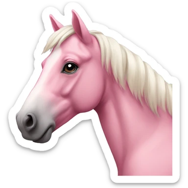 pink horse sticker