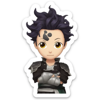Tanjiro Kamado demon slayer sticker