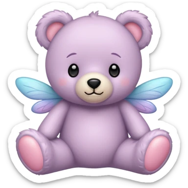 Fairy teddy sticker