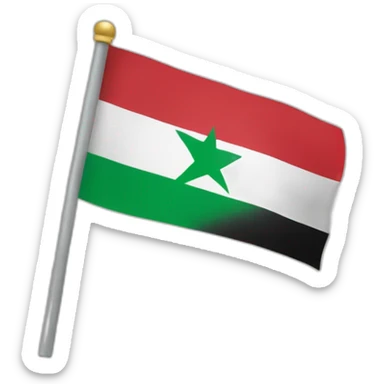 a new flag combining israel and palestine sticker