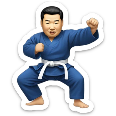 Xi Jinping doing jiu jitsu sticker