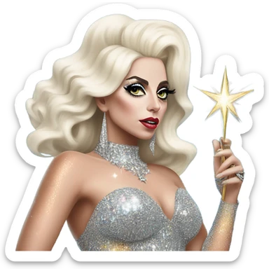 Ladygaga abracadabra sticker