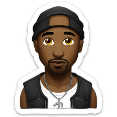 Tupac Tupac sticker
