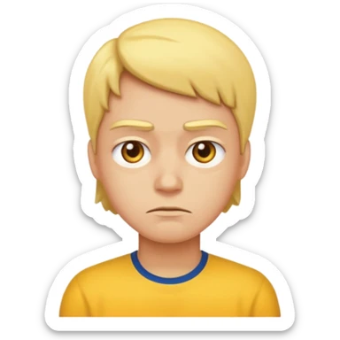 A yellow face doing 67 and he’s kinda mad but not really sticker