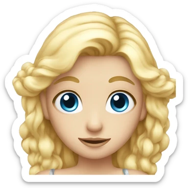 Fairy with Blue eyes and blond hair sticker