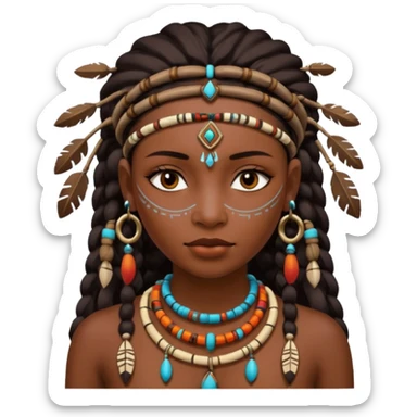 tribal woman sticker