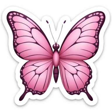 🦋 this emoji in pink in small size sticker