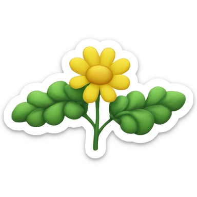 canola flowes sticker
