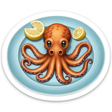octopus meal sticker