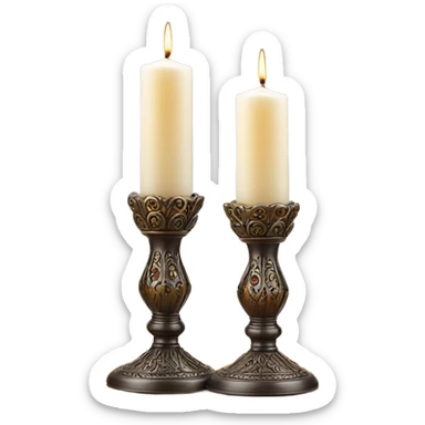 Shabbat candles  sticker