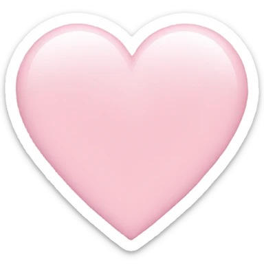 light pink heart sticker