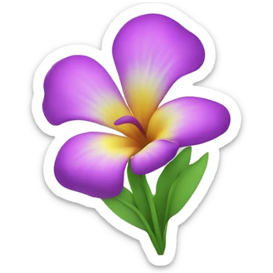 Flower sticker