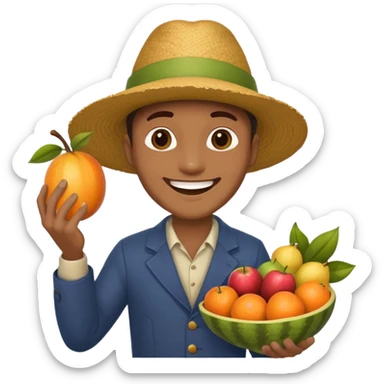 hombre vestido de vendedor  sticker