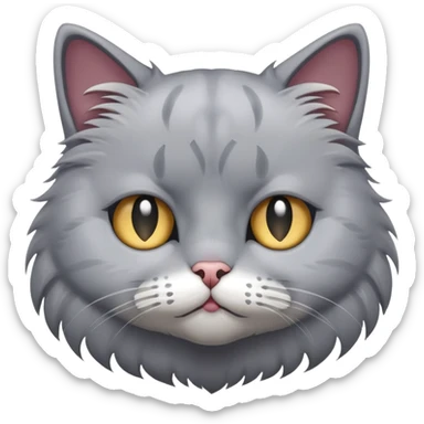 Cat with tears in its eyes sticker