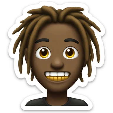 Gold Teeth And Dreads sticker