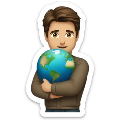 tom cruise hugs the earth sticker