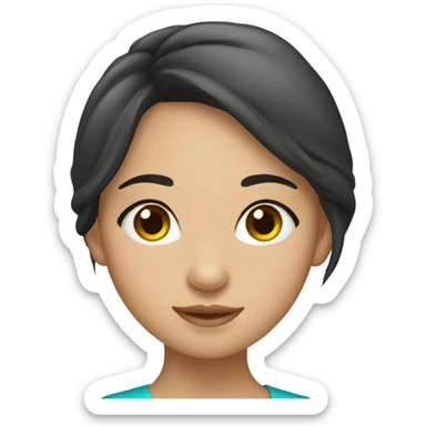 beautiful kazakh girl sticker