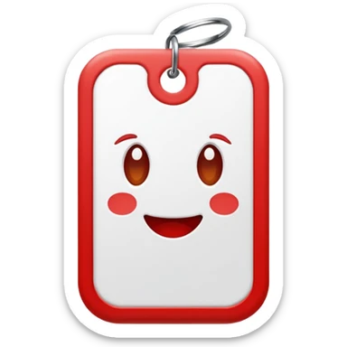 Keep everything the same classic red and white name tag except replace the word 'Name' with the word ‘Content’  sticker