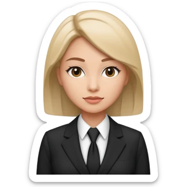 Business Photoshoot woman back and white style sticker