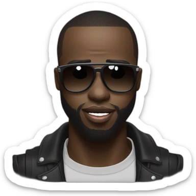 Maître Gims qui fait un doigt d’honneur  sticker