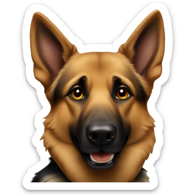 Sable German shepherd sticker