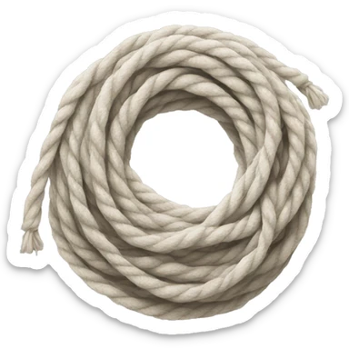 White bundle of rope sticker