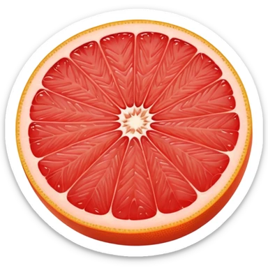 red grapefruit sticker