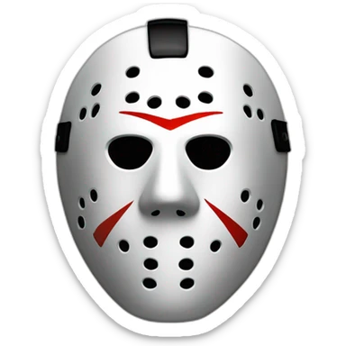 michael myers hockey mask sticker