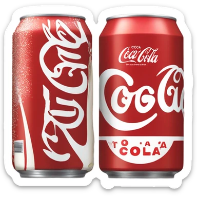 Coca cola vanilla flavor  sticker