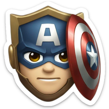 captain america shieldbadge sticker