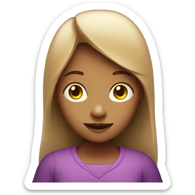 Girl with phone at night sticker